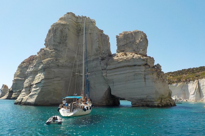 Milos Small-Group Full-Day Cruise with Snorkelling and Lunch - Kalogries Beach starts the swimming