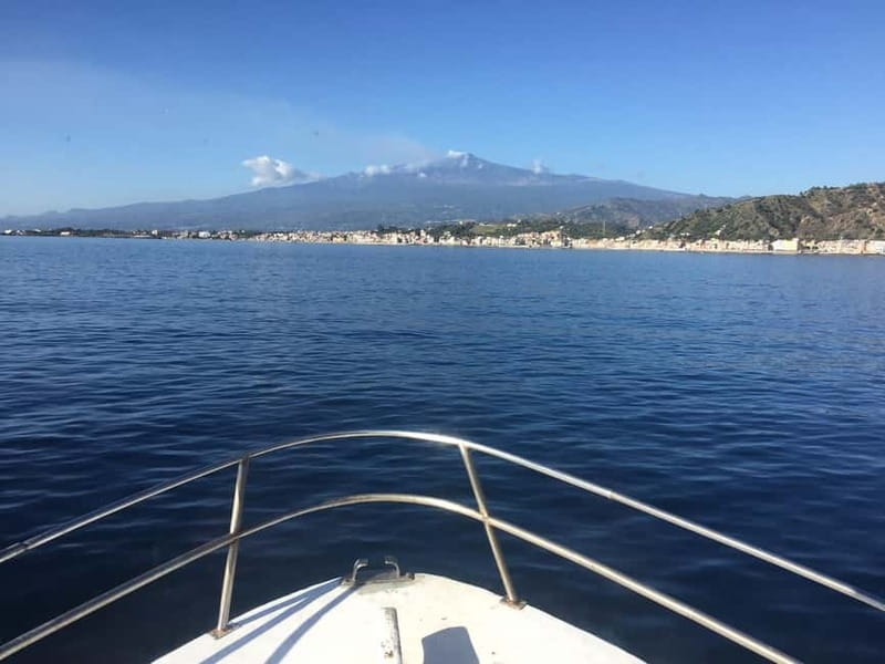 Mini-cruise Isola bella with snorkeling from Giardini Naxos - Leaving Giardini Naxos Harbour