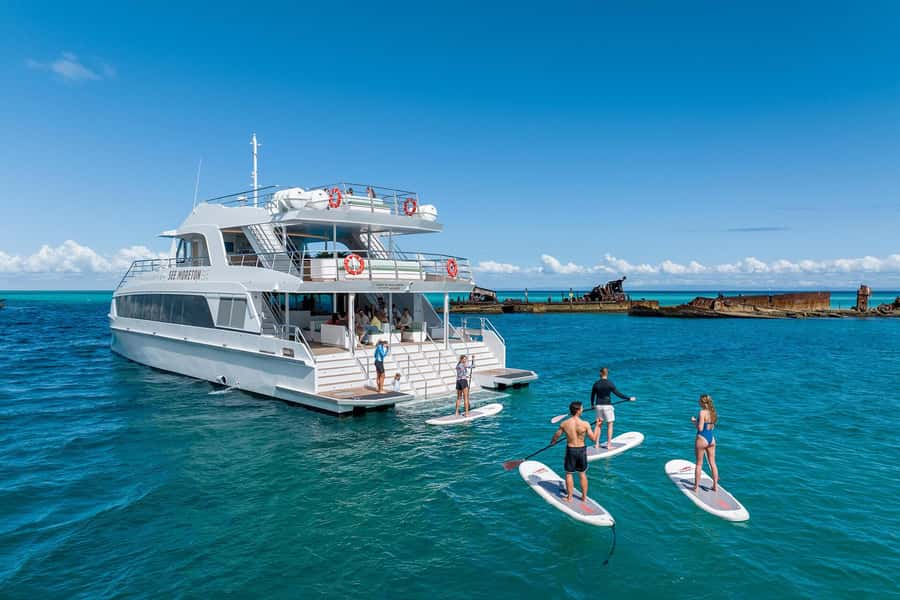 Moreton Island: Dolphin & Tangalooma Wrecks Snorkel Cruise - Free time on Moreton Island