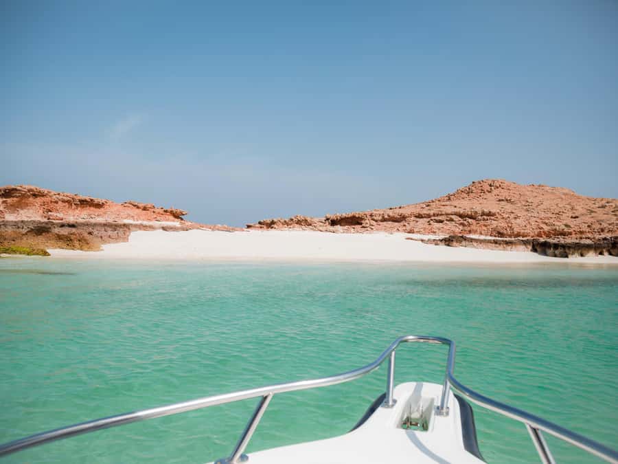 Muscat: Daymaniat Islands Snorkeling Tour with Refreshments - Leaving Seeb Port for the open Gulf of Oman
