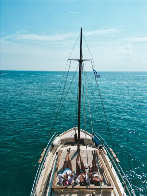 Mykonos: Private Cruise by Wooden Boat with Snorkeling - The southern coast, from Psarou to Super Paradise