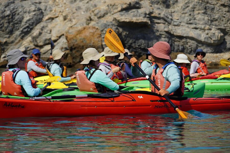 Naxos: Kampos Farm Sea Kayak Tour with Snorkeling & Picnic - Guides, safety, and the group atmosphere