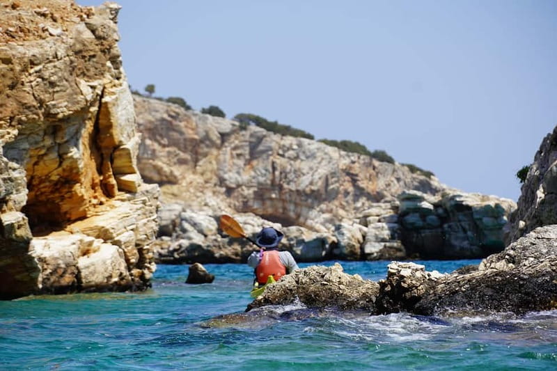 Naxos: Rina Cave Sea Kayak Tour with Snorkeling and Picnic - Paddling the south coast at an easy pace
