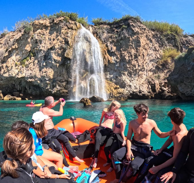 Nerja-Maro: Snorkeling & Sea Scooter Speedboat Trip - A speedboat start from Burriana Beach
