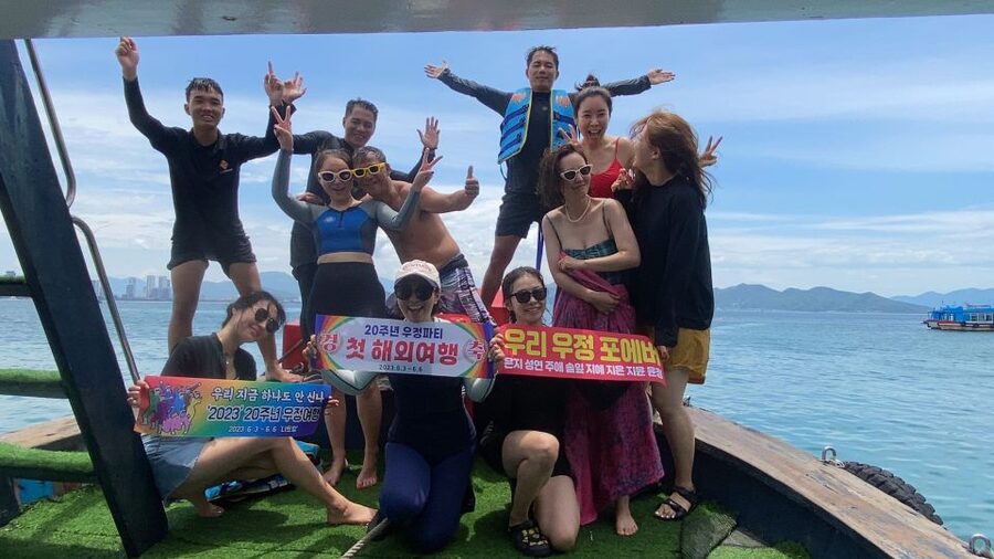 Nha Trang: Coral Reef Snorkeling and Floating Bar Party - Hon Mot and the floating bar at 11:15 AM