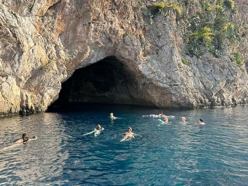 Nice: Secret Riviera Boat Tour to Mala cave with Snorkeling - Swimming and snorkeling at Mala Cave