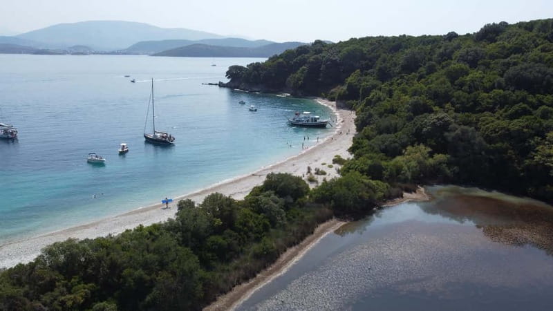 Northeast Corfu Coastal: Swim, Snorkel with lunch & drinks - Swimming into Saint Arsenios Cave