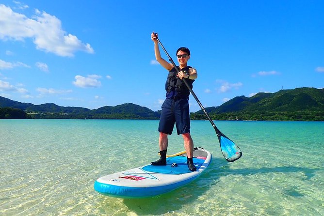 Okinawa Ishigaki Kabira Bay SUP or Canoe and Blue Cave Snorkeling - Paddling across Kabira Bay