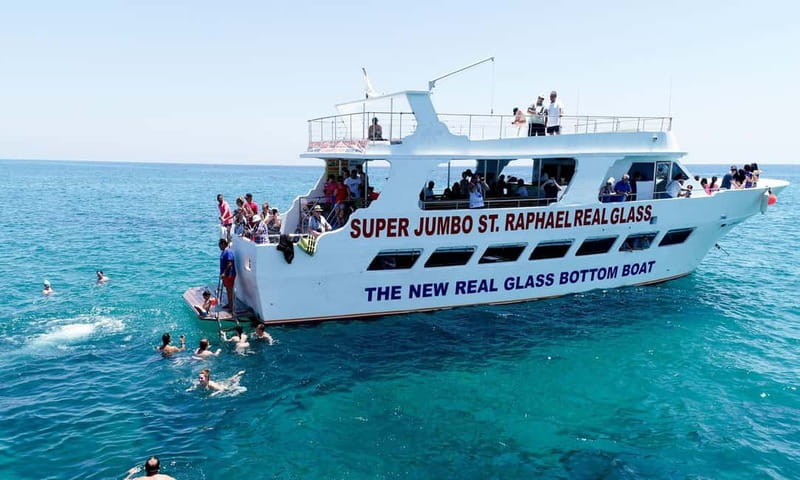 Paphos: Glass Bottom Boat Trip with Swimming or Snorkeling - The 2.5-hour adventure: more water time and more food