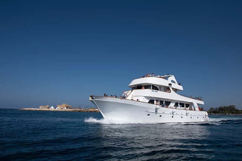 Paphos: Half Day BBQ Cruise with Open Bar & Snorkelling - A four-hour boat day along the Paphos coast