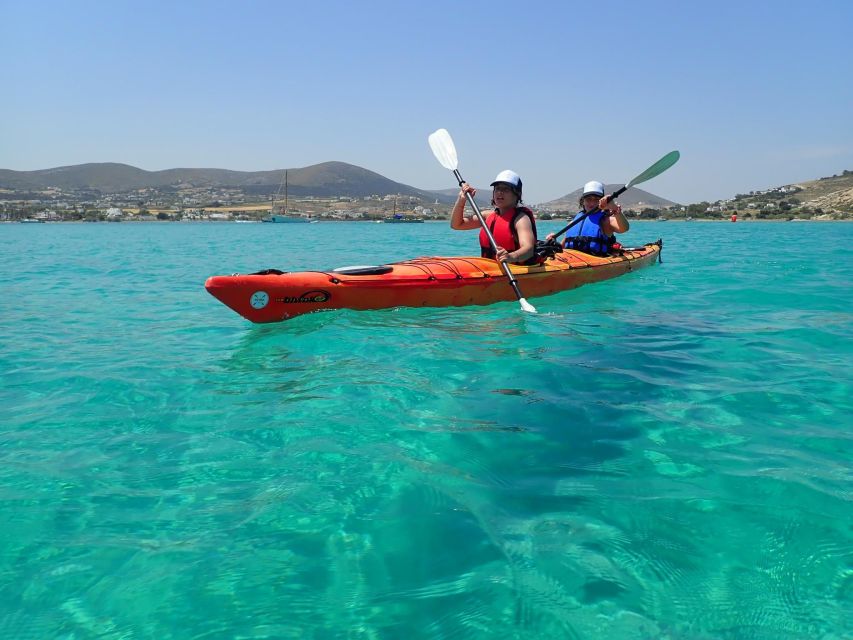 Paros: Sea Kayak Trip with Snorkeling and Snack or Picnic - Seeing Paros from a tandem sea kayak