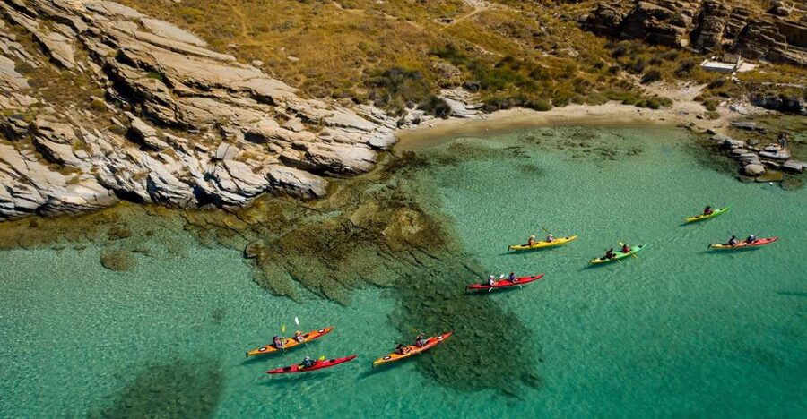 Paros: Sea Kayak Trip with Snorkeling and Snack or Picnic - Photos and the human touch