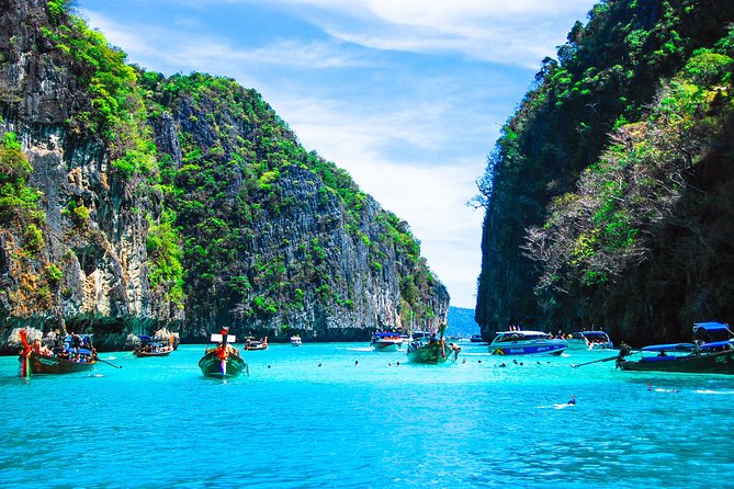 Phi Phi and Khai Islands Snorkeling Tour with Lunch by Speedboat - Monkey Beach and the view from the water