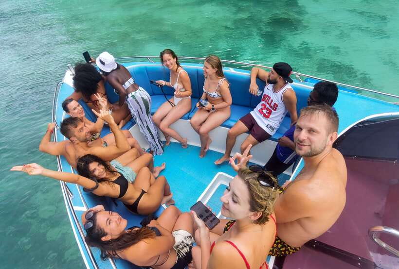 Phi Phi: Half-Day Tour with Maya Bay, Pileh Lagoon & Snorkel - Swimming inside Pileh Lagoon