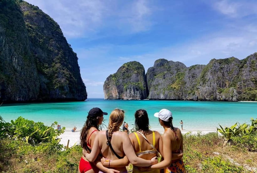 Phi Phi: Half-Day Tour with Maya Bay, Pileh Lagoon & Snorkel - Monkey Bay and Phi Phi’s cliff-lined water