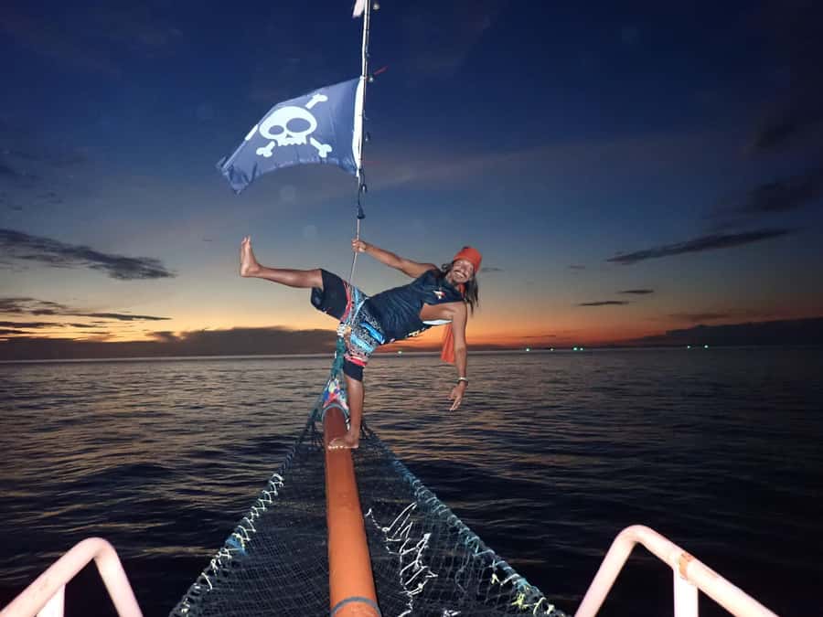 Phi Phi: Pirate Boat with Snorkeling, Kayaking, and Party - Pileh Lagoon by snorkel and kayak