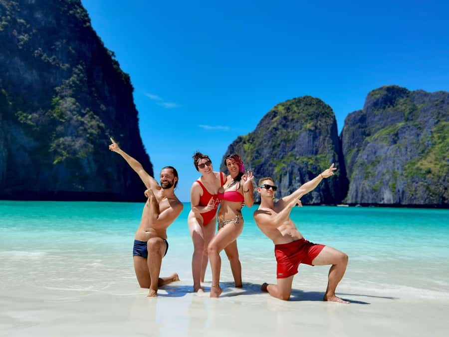 Phi Phi: Private Longtail Boat to Maya Bay with Snorkeling - Monkey Bay from a safe distance