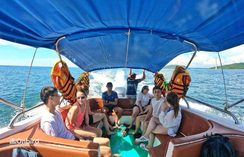 Phu Quoc: Speed Boat Tour 4 Islands - 2 Reefs Snorkeling - From hotel pickup to the harbor