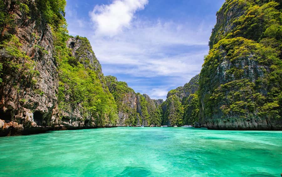 Phuket: Relaxed Phi Phi & Khai Islands Beach Snorkeling Tour - Monkey Beach and the first swim