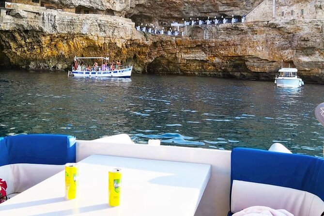 Polignano a Mare Eco Boat Tour with Snorkeling Mar y Sol - Domenico Modugno from the water