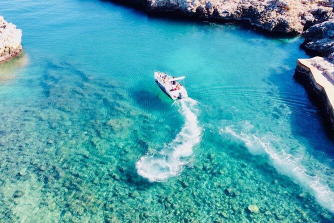 Polignano a Mare luxury boat tour, aperitif, diving and snorkeling - Seeing the Sea Caves Along the Coast