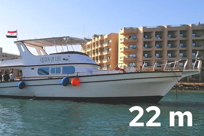 PRIVATE! | Full Day Charter Boat Trip| Up to 14 | Snorkeling and Islands tour - Leaving Hurghada Marina for a full day at sea