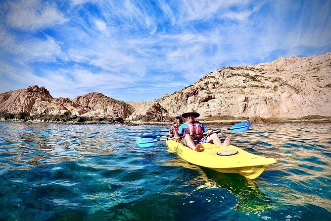 Private Glass bottom Kayak and snorkel at two Bays - Chileno Bay: the main snorkeling stop
