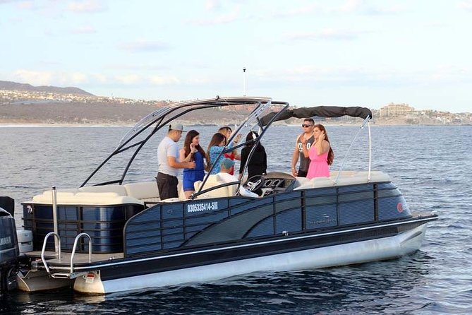 Private Luxury Pontoon Boat, Snorkel, Arch, Sunset & byond - Why a private tritoon works well in Cabo
