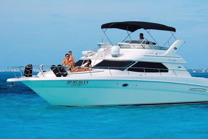 Private Yacht - 46 ft SeaRay Cancun Bay Snorkel 23P4 - What happens on the two-hour Cancun Bay cruise