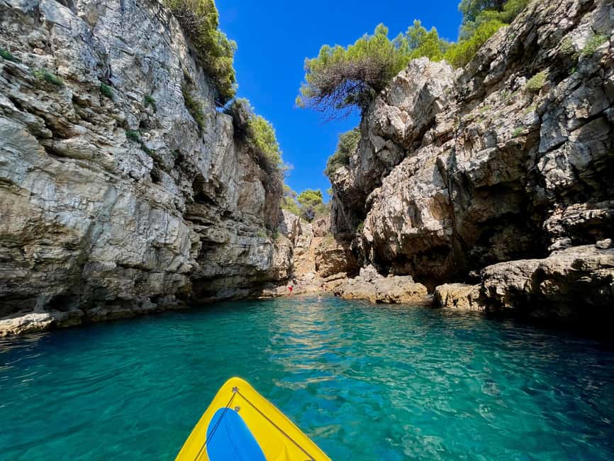 Pula: Cave, Canyon and Island Kayak Tour Snorkel&Explore - What to bring to Ambrela Beach