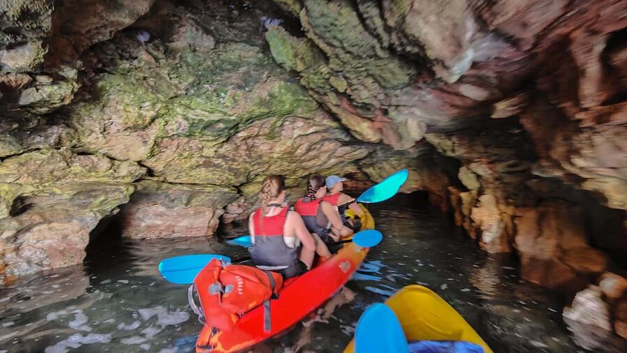 Pula: Cave Kayak Tour, Snorkeling and Island Jumping - The paddle back to Ambrela Beach