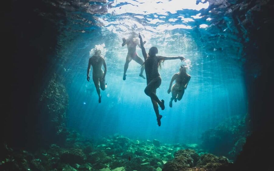 Pula: Kayaking,Snorkeling, Cliff jumping Tour with Wetsuit - The cave question and current route