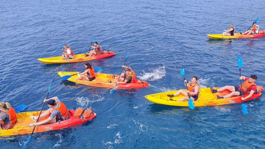 Pula: Muzil Canyon Kayak Tour, Snorkeling and Cliff Jumping - Snorkeling in the clear-water bay