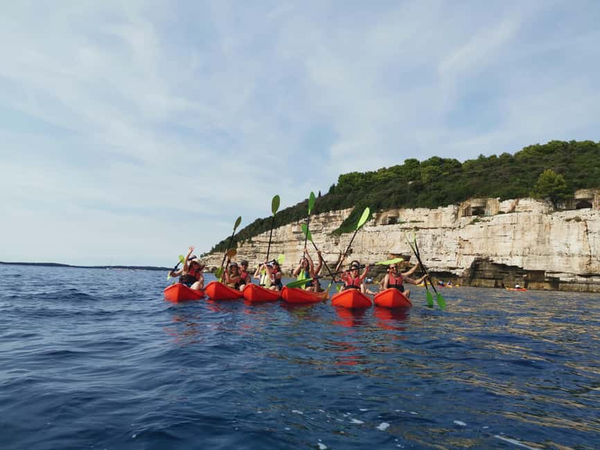 Pula: Sea Adventure – Boat, Kayak, Snorkeling & Cliff Jumps - Snorkeling, swimming, and the secluded beach stop