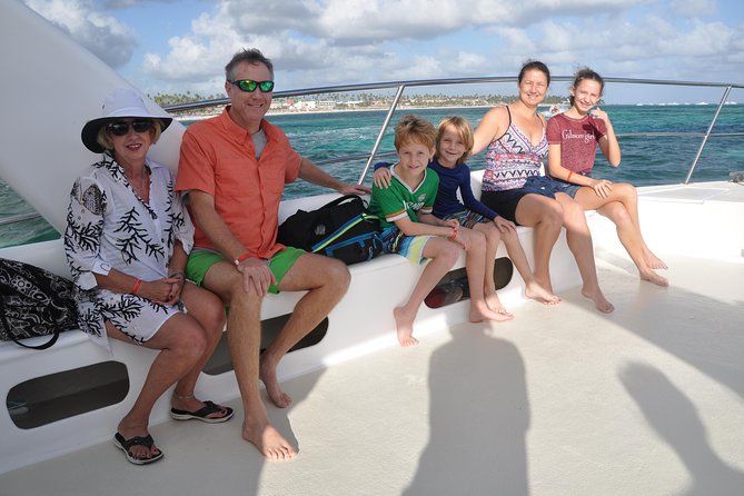 Punta Cana Combo Tour: Snorkeling, Catamaran Cruise & Parasailing - The double-decker catamaran and natural pool