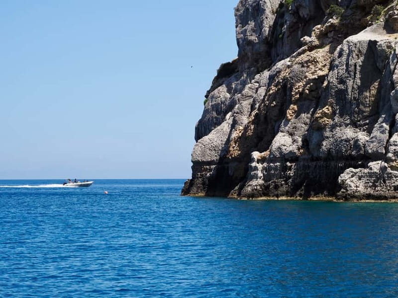 Rhodes: Anthony Quinn Bay & Sea Caves Snorkeling Cruise - Swimming gear, drinks, and comfort aboard