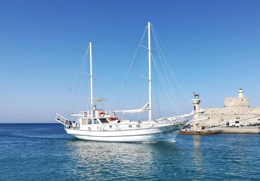 Rhodes: Boat Tour with Snorkeling, Gourmet Buffet & Open Bar - What $104 includes, and where the value lies