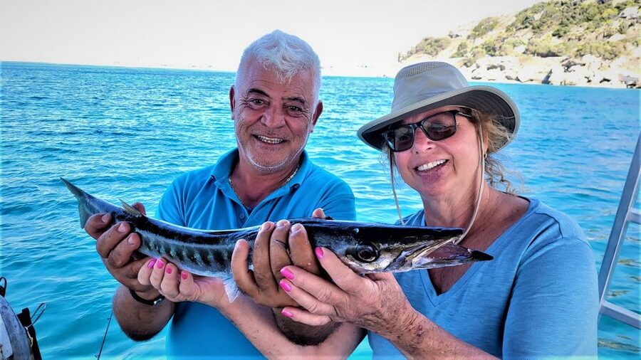 Rhodes: Fishing Trip, Snorkelling, BBQ, & Professional Guide - The first hour: trolling along the Rhodes coast