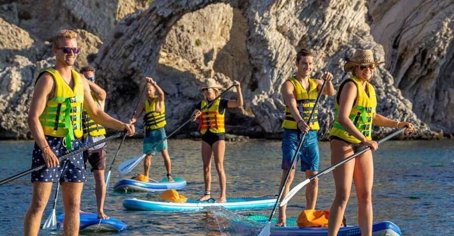 Rhodes: Stand-Up Paddleboard and Snorkeling Tour - Snorkeling in a secret cave