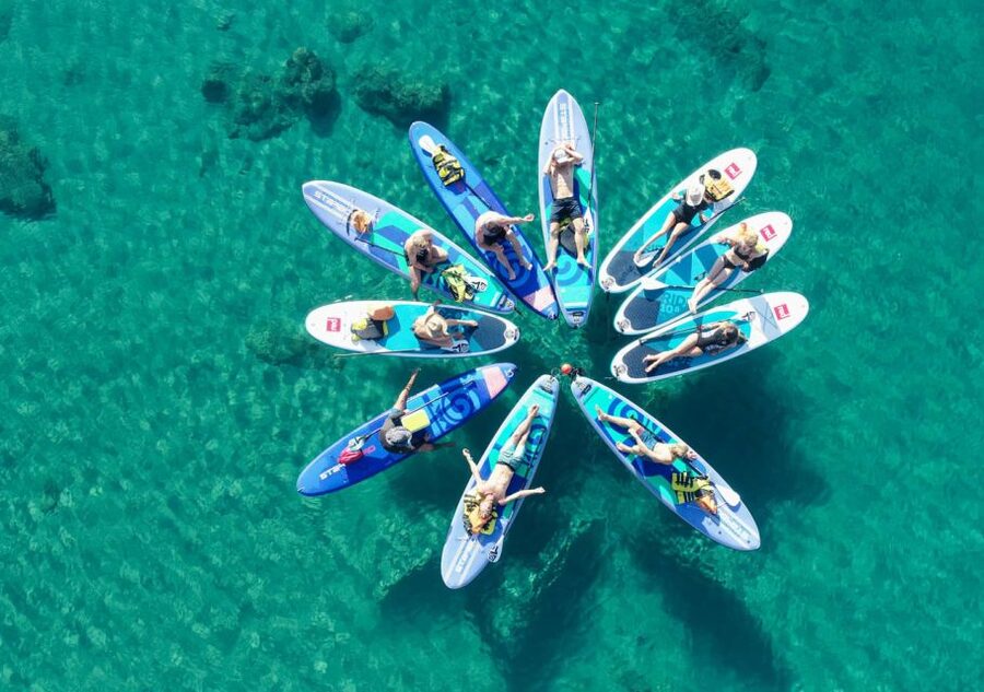 Rhodes: Stand-Up Paddleboard and Snorkeling Tour - Following the cliff-lined coast from Stegna