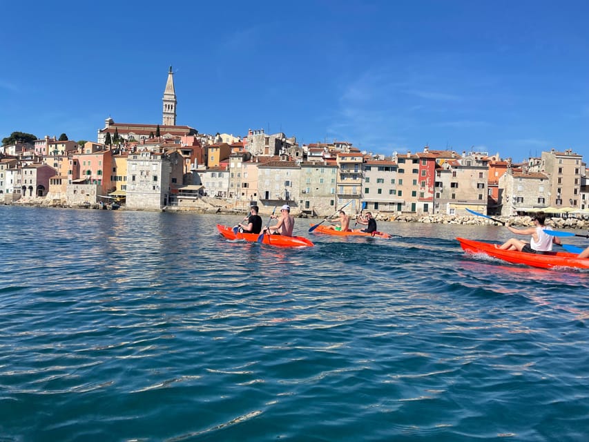 Rovinj:BUBA KAYAK TOURS:snorkeling,jumping,FREEdrinks&photos - Morning or 18:00 sunset departure?