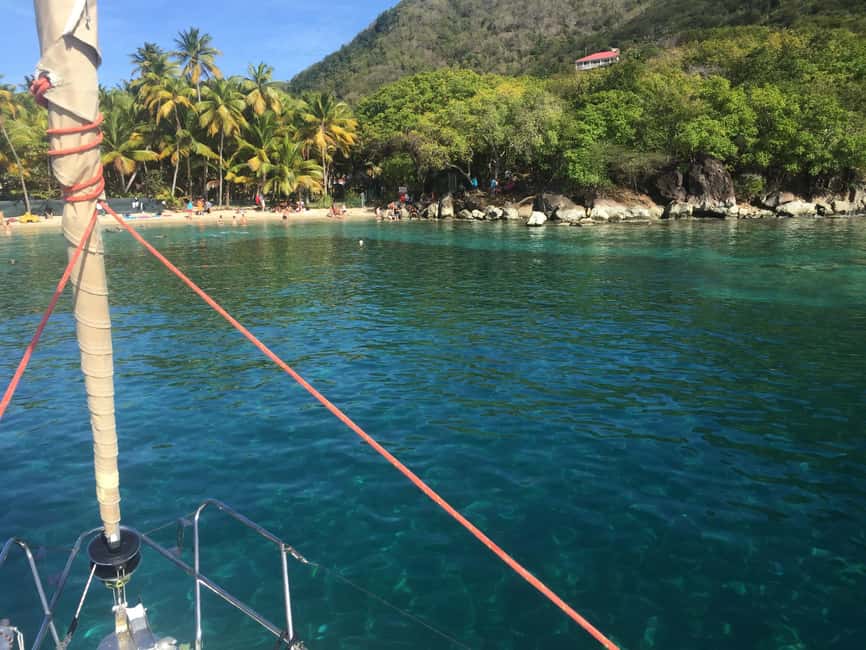 Sailing and Snorkeling Day Tour to Les Saintes - Returning across open water