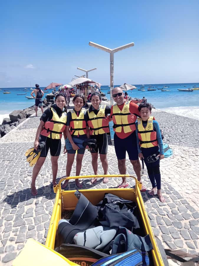 Santa Maria: Snorkeling Boat Tour - The underwater Christ statue near Santa Maria