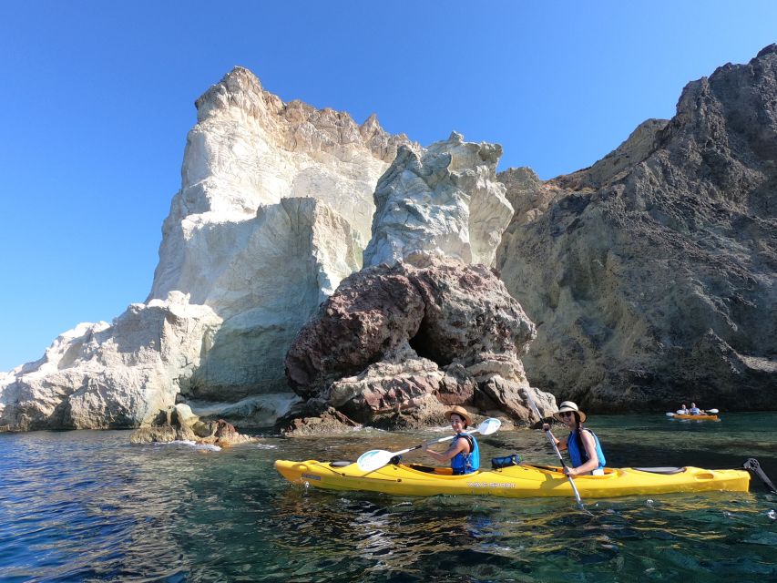 Santorini: Sea Caves Kayak Trip with Snorkeling and Picnic - A homemade picnic that earns its place