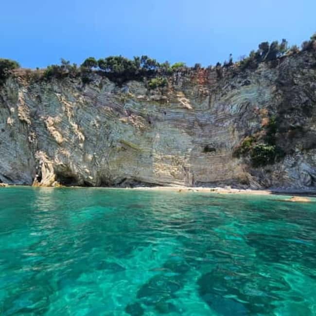 Sarandë: Boat Tour at Kroreza & Hidden Caves with Snorkeling - Plazhi i Ushtarit brings the first swim