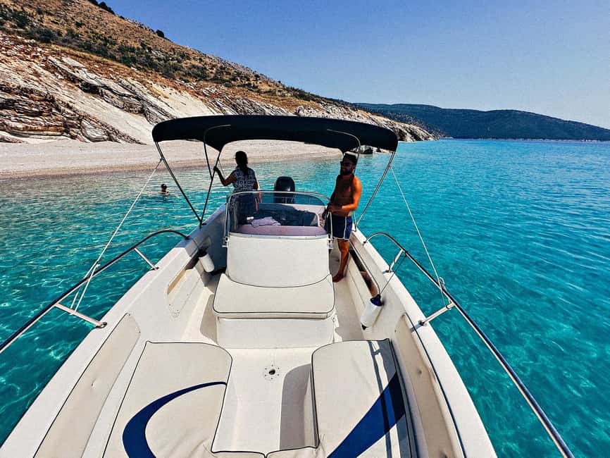Sarandë: Boat Tour Turtle Cave Kakome & Krorez Snorkeling - Key points at a glance