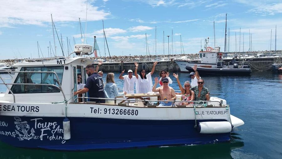 Sesimbra: Boat Trip with Snorkeling at Secret Beaches and Bays - From Sesimbra harbor toward Cabo Espichel