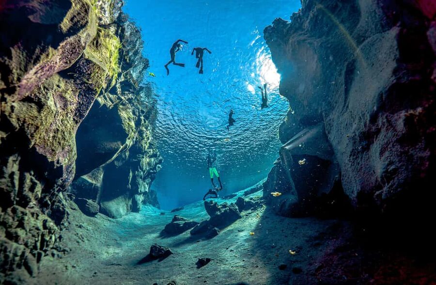 Silfra: Snorkel Between Continents. Free Professional Photos - A small group changes the whole rhythm