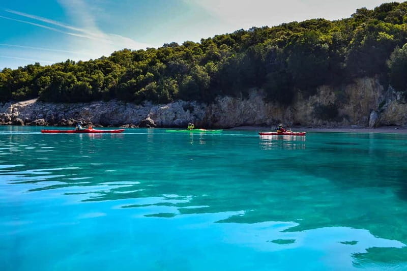 Sivota-Blue Lagoon: Sea Kayaking Tour with Snorkeling - Paddling past Sivota’s four uninhabited islands