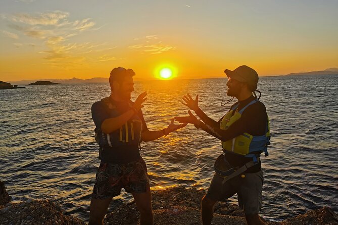 Small Group Sunset Sea Kayaking in Athens Riviera with Snorkeling - The guide makes a real difference